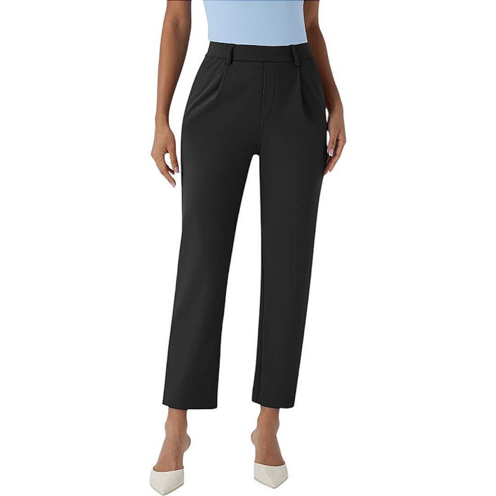 HALARA Black Straight-Leg Trousers